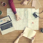 Mapa, Viagem para Itália